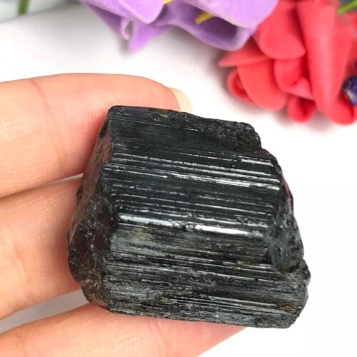 Raw Black Tourmaline Mineral Specimen Chakra Crystal Metaphysical