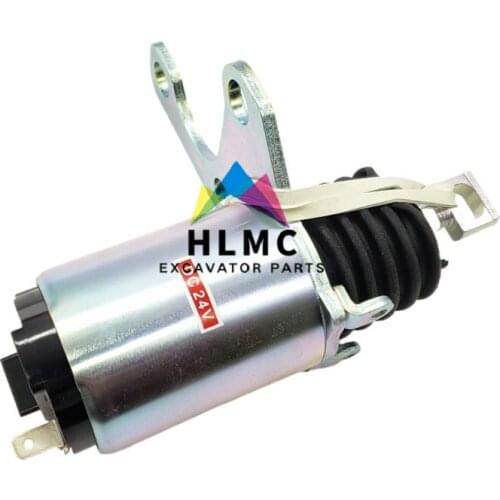 Flameout Switch 4M40 24V Excavator Spare Parts Stop Solenoid Valve for 4M40 32A61-09010 32A61-09020 ME736957
