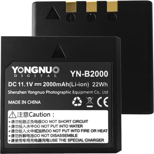 Yongnuo YN-B2000 2000mAh Spare Rechargeable Li-ion Battery for Speedlite YN686EX-RT Flash Light YN686