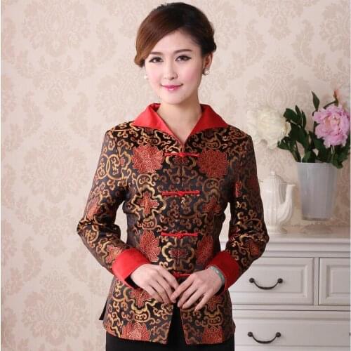 Women Tang Suit Traditional Chinese Clothing New Year Clothes Birthday Party Hanfu Chinese Tops Vintage Jacket