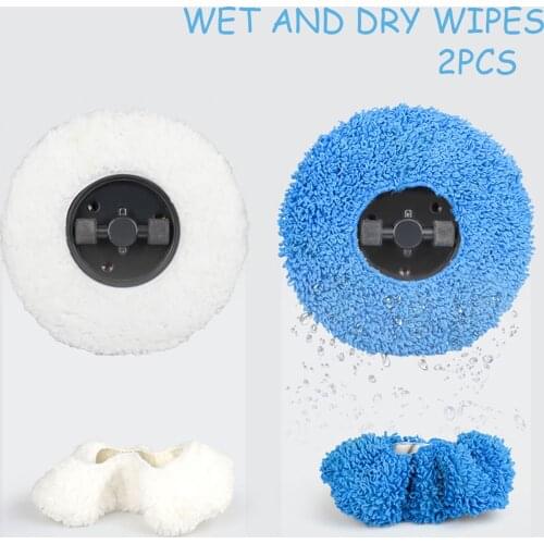Floor Sweeping Robot Dry And Wet Towel 2pc For Cleaning Home Wipe Alternately Home Wipe Alternately Dust Mop Cleaner Parts#dg4