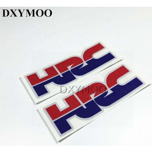 2PCS HRC Car Stickers CB400 CB1000RR Window Motorcycle Bike Vinyl Decals 3M