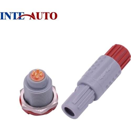 4 core/pins 1P Medical Plastic Circular Push-Pull Connector Male Plug Fixed female receptacle 40 60 80 degree