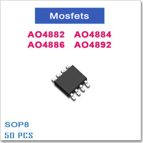 50PCS SOP8 AO4882 AO4884 AO4886 AO4892 N-Channel High quality 4882 4884 4886 4892