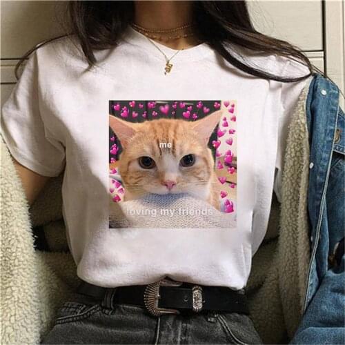 90s Graphic Rock Top Tees Female Cut Pet Dog Cat T Shirt Women Harajuku Vintage T-shirt Fashion Queen Tshirt