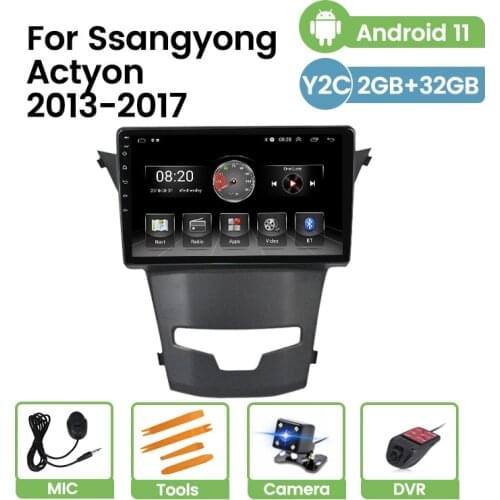 Android 11 4 Core Car Gps Multimedia For SsangYong Ssang Yong Actyon 2013 2014 2015-2017 Video Audio Radio Player Navigation RDS