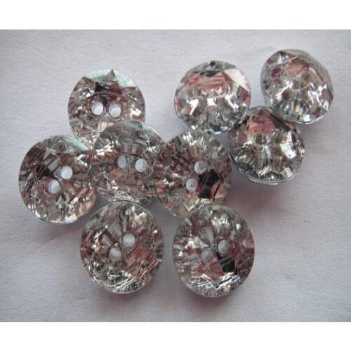 Free shipping 14mm button white color crystal button Rhinestone acylic button bathrobe button 100pcs