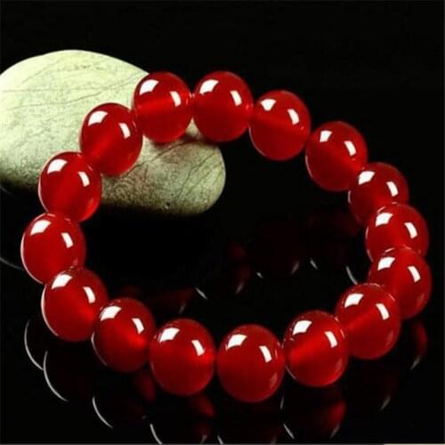 Natural jade Natural Wrapped Agate Bracelet for men women Red Chalcedony Bracelet Beads Rosary Beads