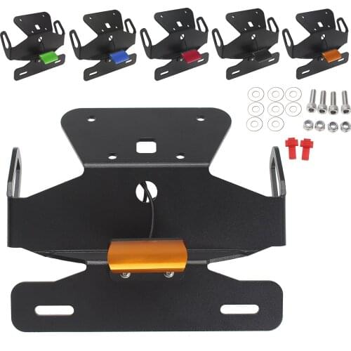 CNC Rear Clean Fender Eliminator LED Light License Plate Bracket For KAWASAKI Z250 Z300 NINJA 250 300 2013-2018 Motorcycle