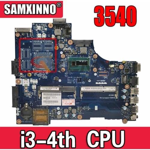 ZAL00 LA-A491P MAIN BOARD For Dell Latitude 3540 Laptop Motherboard I3-4005U 0DXN93 CN-0DXN93