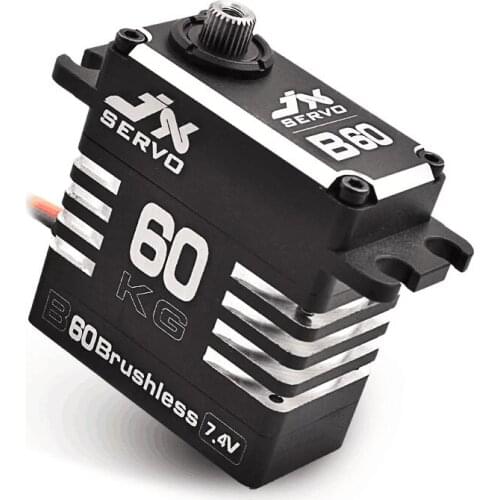 Jx B60 Brushless servo 60KG HV High torque metal gear steering gear Full CNC Aluminium Shell Servo For RC Car
