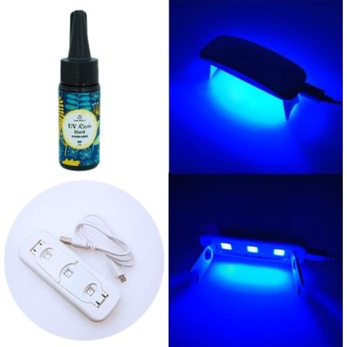 DIY 25 g LED UV Resin & 3 W UV LED Lamp Dryer Kit Resin Mold Hard For Jewelry Making