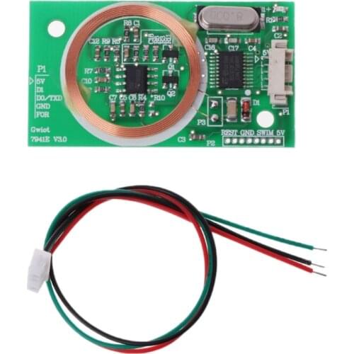 New EM4100 8CM RFID Reader Wireless Module UART 3Pin 125KHz DC 5V Reading Sensor Kit