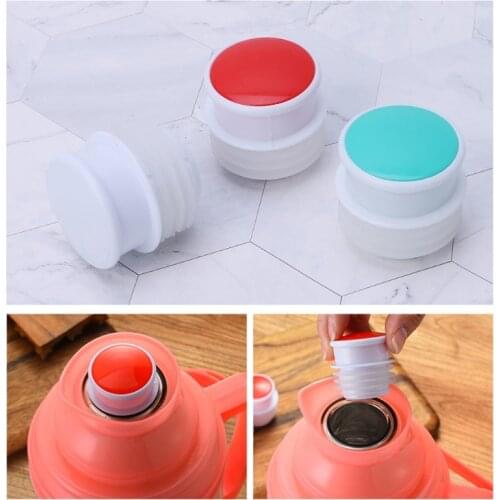Food Grade spiral Silicone Thermos Plug Cap Stopper Bottle Lid Replacement Kettle Parts