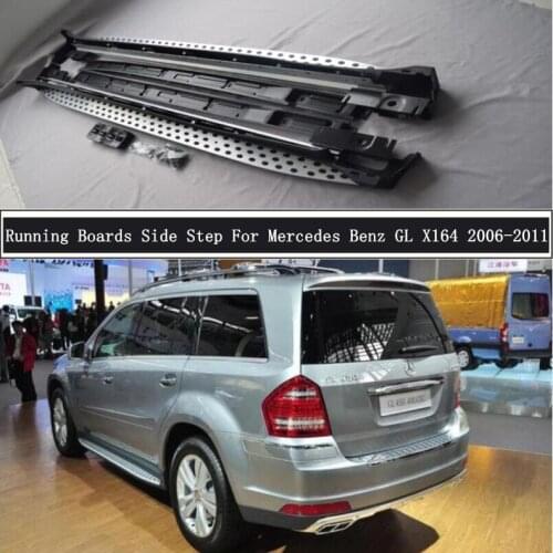 For Mercedes Benz GL X164 GL450 GL550 2006-2011 Running Boards Side Step Bar Pedals High Quality Nerf Bars Auto Accessories