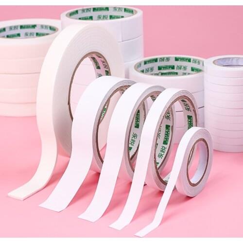 Strong Adhesive Double Sided Sticky Tape Slim Powerful Faced Paper Paste Tape for Office School Supplies Scrapbooking No Traces