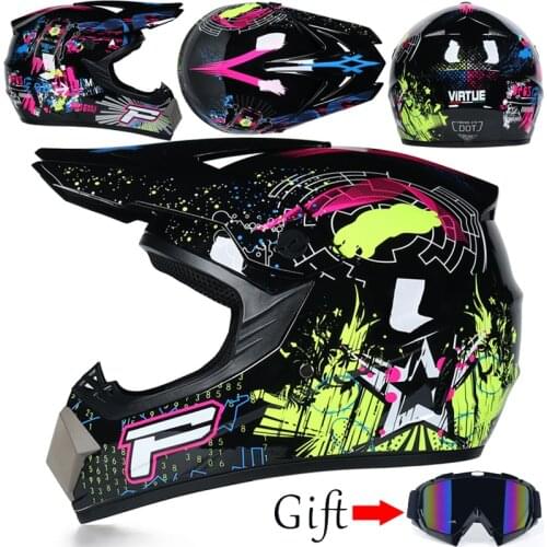 DOT certified professional off-road helmet light weight suitable for childrens ATV off-road vehicle downhill mountain helmet