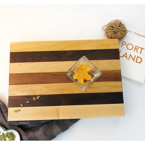 Maple Black walnut wood natural solid wood chopping board