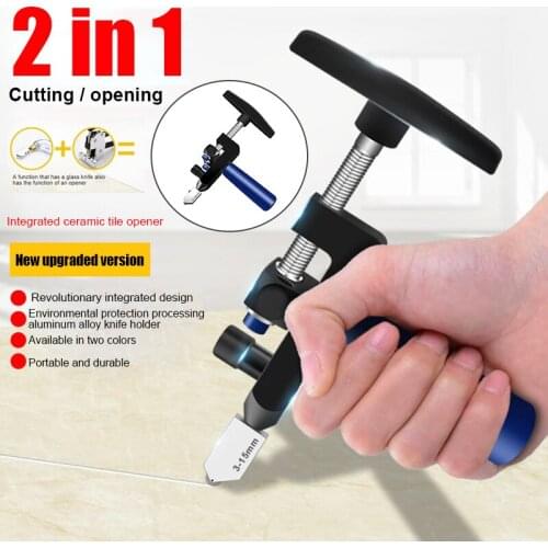 Manual Tile Mirrors Cutter Multi-Functional Glass Cutter Set Ceramic Tile Opener Easy Glass Tile Cutter B88