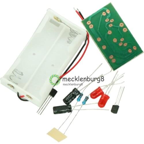 Triode Transistor Multivibrator LED Flash Light Electronic Circuit kits Training