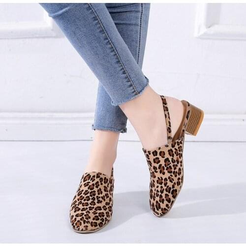 Pumps Shoes for Woman Casual Fashion Sandals for Women Shoes Low Heels Summer Closed Toe Slip on Size 35-43 TGHDOF 2021