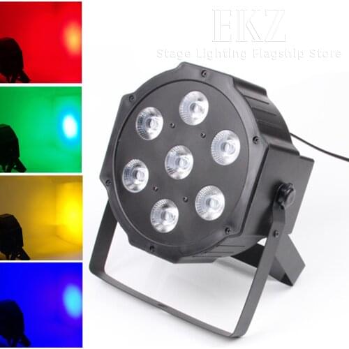 Ultraviolet Led Par Lights 7x18W RG 4in1 Parcan with RGBWA UV Color and 7 * 18w Use for Wedding Shows Bar KTV Indoor Stage