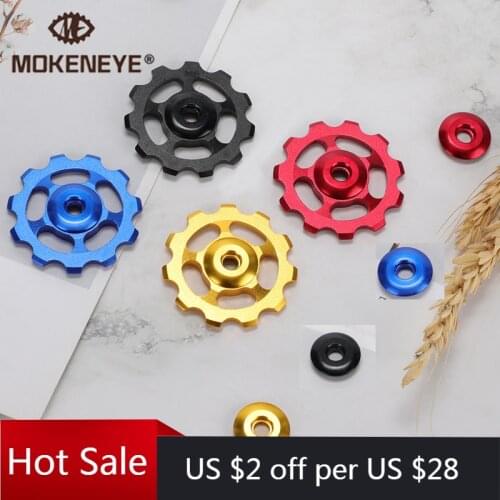 1 Set/2 Set Ultralight MTB Bicycle Derailleur 11T Aluminum Alloy Bike Bearing Jockey Wheel Rear Derailleur Outdoor Bicycle Parts