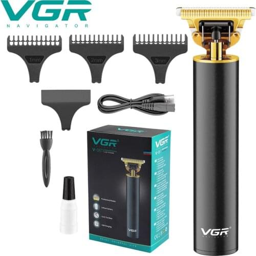 VGR V-087 Electric Hair Clipper Trimmer USB Rechargeable T-Outliner Finish Hair Cutter Machine Men Beard Barber Shaver Electric
