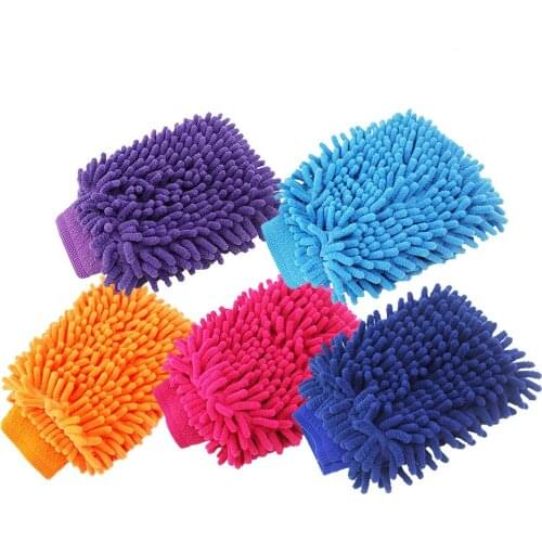 1 Pcs Waterproof Large Coral Velvet Car Washing Gloves Car Washing Tool Cleaning Cloth Multi-purpose Cleaning Gloves Car Wash T