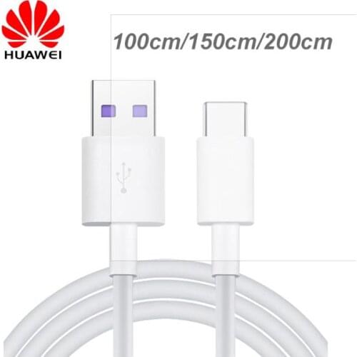 1/1.5/2m Original SuperCharge 5A Cable USB Type C Fast Charger Cabel Huawei P20/pro Mate10/Pro P10 Plus Honor V10 10 note 10