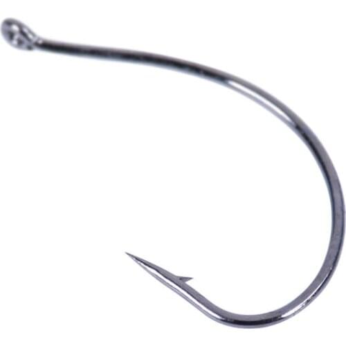 12 pcs Luya Hook 8003 Barb Soft Bait Hook with spines, slender perch, Wacky Hook