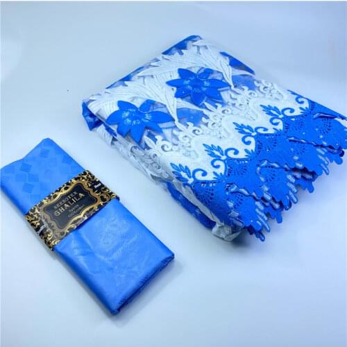2.5 y lace +2.5 y Perfume Bazin Brode riche embroidery African fabrics Tulle cord Lace popular Dubai style 9L04243