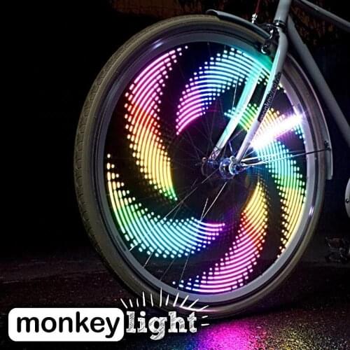 3D Bicycle Spoke LED Lights Illuminate the Streets Fancy LED Colorful Bike Wheels Light