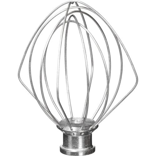 6-Line Whip Attachment for Kitchen Electric Mixer Head Vertical Mixer Replacement K45WW, Stainless Steel, Egg Heavy Cream Blende