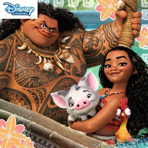 DIY Diamond Painting Cross Stitch Moana And Maui Full Diamond Square Diamond Embroidery Mosaic Christmas Gift