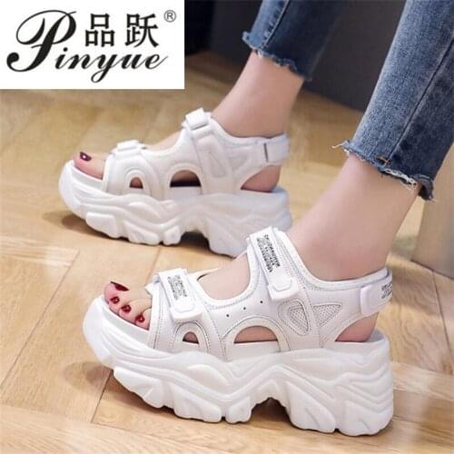 Chunky Platform Sandals Women High Heels Sexy Open-toed Sandals Wedge Increased Shoes Ladies Beach Summer Sandalia