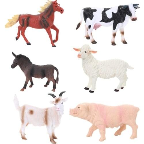 Simulation Forest Animals Children Toys Environmental friendly soft glue Early Educational Animal Cognition Accessories Tactile