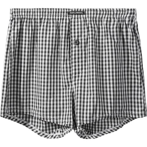 Classic Mens Boxers Underwear Sexy Cotton Panties Man Breathable Pouch Underpants Male Arrow Pants Plaid Trunk Plus Size L-3XL