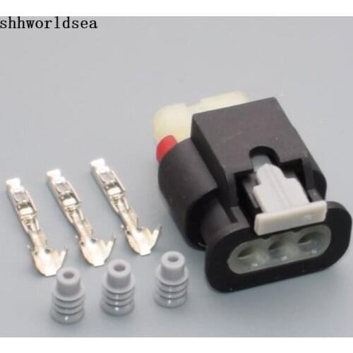 Worldgolden 2/5/30/100set 3p 1.2 mm engine connector for toyota 1488991-6