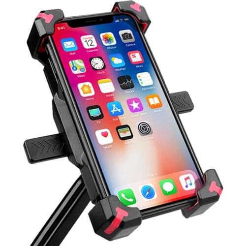 Motorcycle Bike Electric Scooter 360 Rotation Handlebar Phone Holder Bracket Rearview Mirror Mounting fit 4-6 inch smartphones