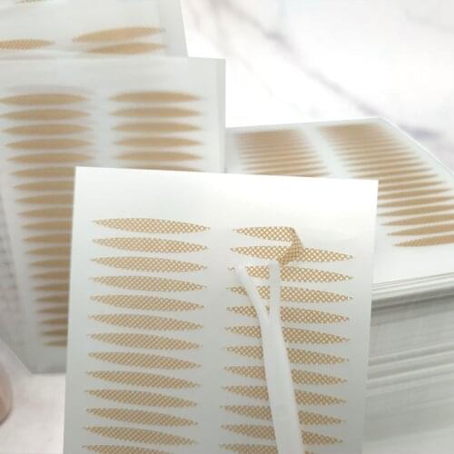 Lace Olive Eyelid Tape Sticker Invisible Eyelid Paste Self-adhesive Natural Invisible Breathable Double Eye Tape Tools 40PCS