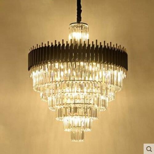 Lamp living room simple modern high-end 2018 new crystal chandelier Nordic designer atmosphere villa dining lights led lighting