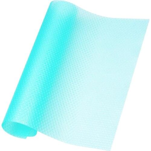 Can be cut easy cleaning anti-fouling refrigerator pads PEVA drawer cabinet pads 4-piece heat-insulated coaster placemats