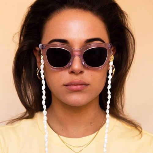 Small Conch Shell Eyeglass Chains Men Women Reading Non-slip Glasses Chain Cord Holder Neck Strap Rope Lanyards Eyewear Parts