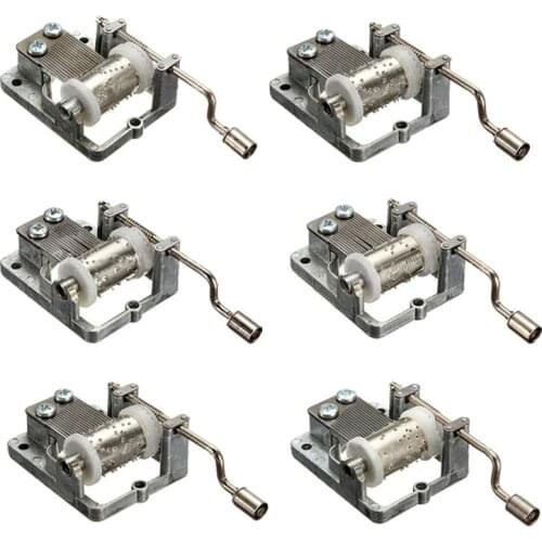 Mini Music Box cranked inner rotational Movement