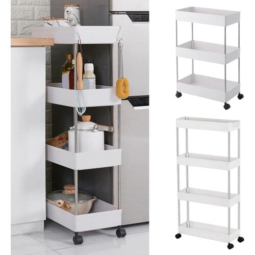 Multi-functional Trolley Floor Shelf Multi-Layer Removable Storage Rack