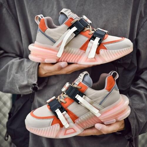 Fashio Buckle Strap Men Hip Hop Shoes Superstar Platform Men Sneakers High Quality Chunky Trainers Men Popcorn Running Shoes Man