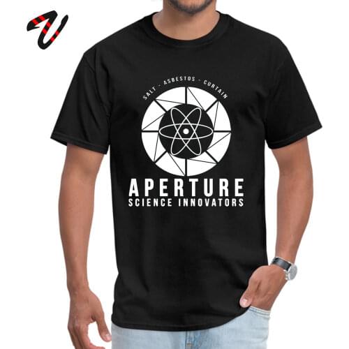 Portal Aperture Science Pure Godfather T-shirts for Men Jojo Bizarre Adventure Tops T Shirt Faddish Summer Fall Tee-Shirt