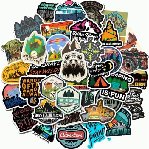10/30/50PCS Outdoor Travel Graffiti Stickers Personalized Car Luggage Trolley Guitar Skateboard Stickers Wholesale