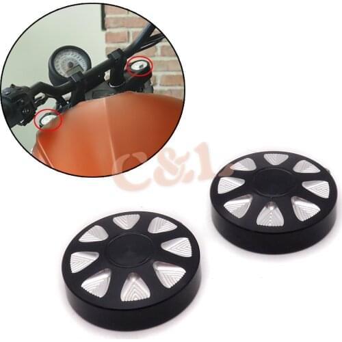 New 1 Pair CNC Billet Fork Cap Stem Nut Cover Fit For Victory High-Ball Gunner 10-17